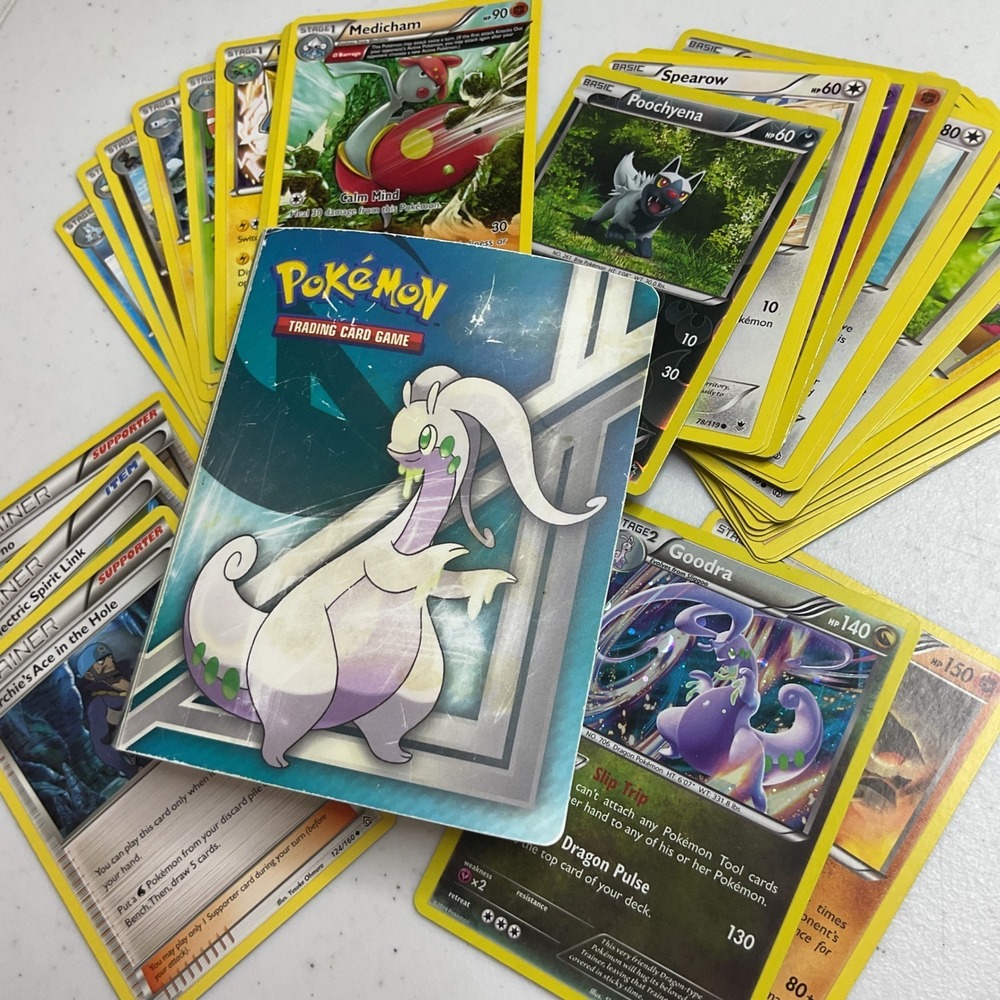 Pokemon TCG Card Lot Goodra Mini Portfolio Binder XY Series Holo Rare Rhyperior